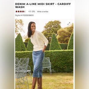 Talbots Denim skirt